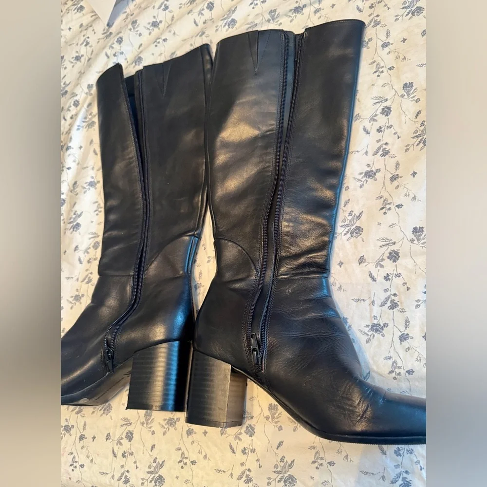 INC International Concepts Black Heeled Boots - Picture 4 of 11